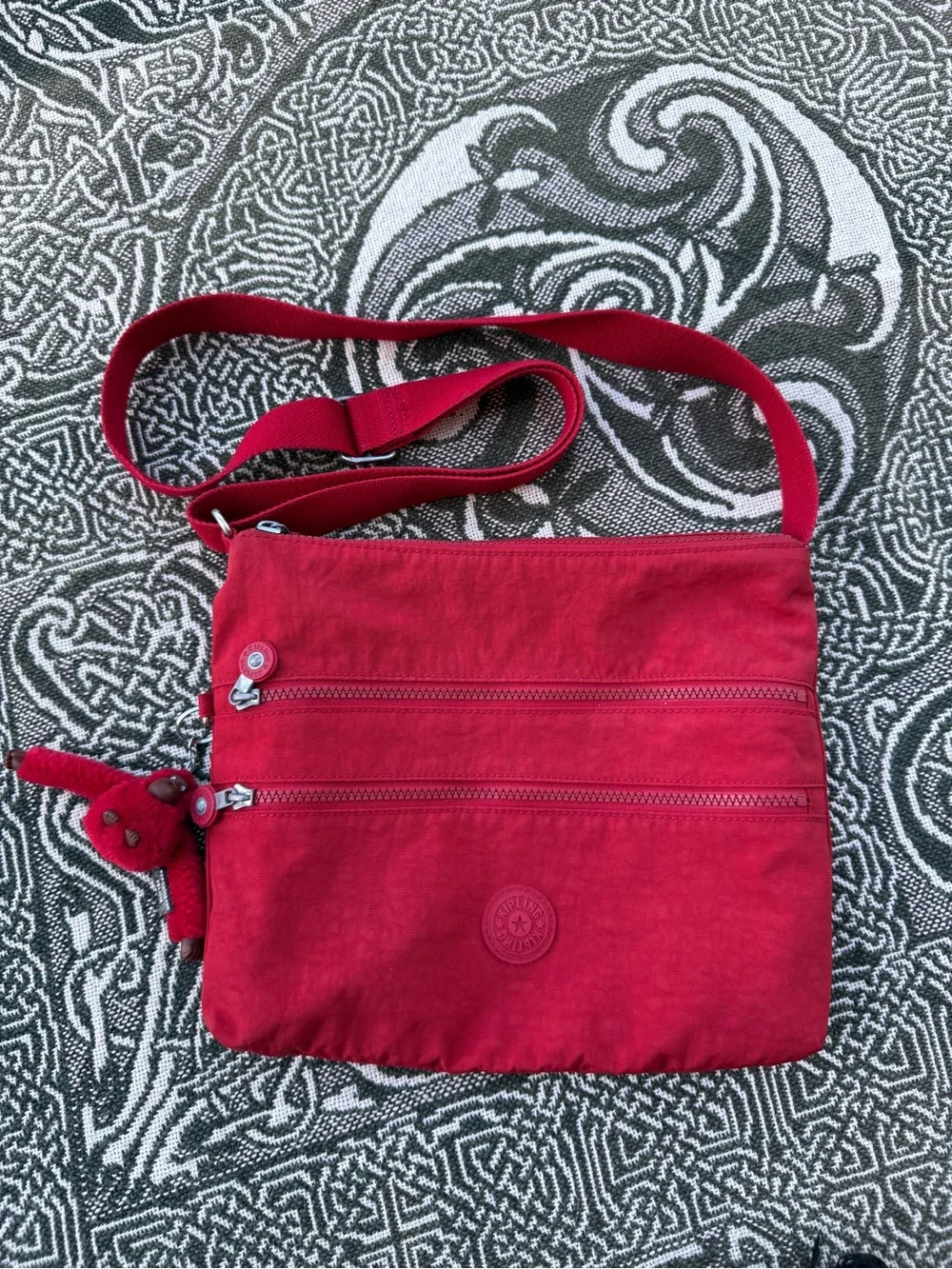 Kipling Avalon Red Crossbody Pouch